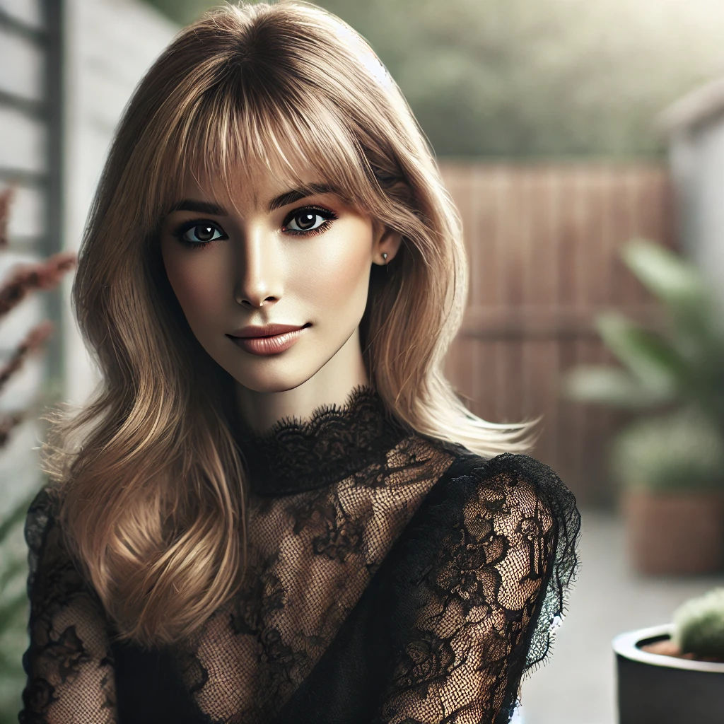 Chica rubia legante escritora de realatos.