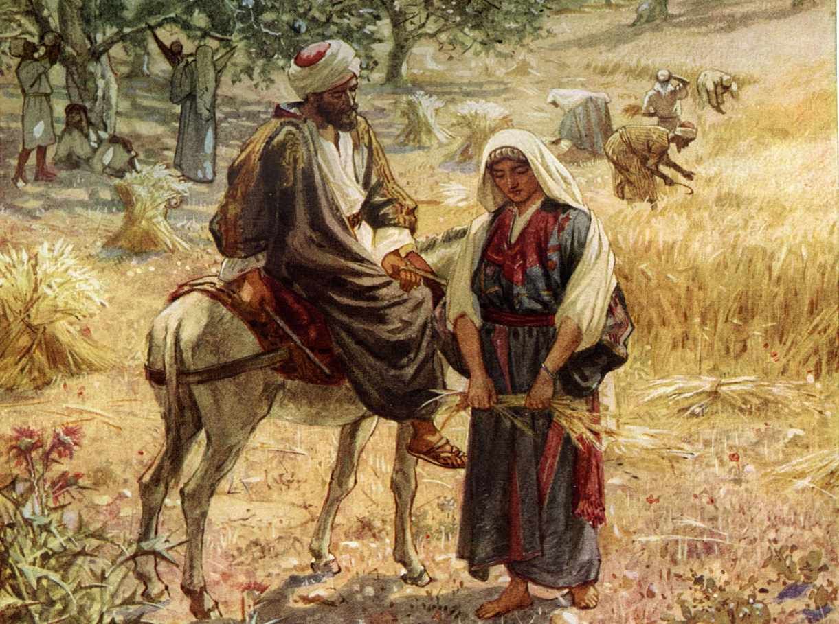 A Moabite woman gathering oats