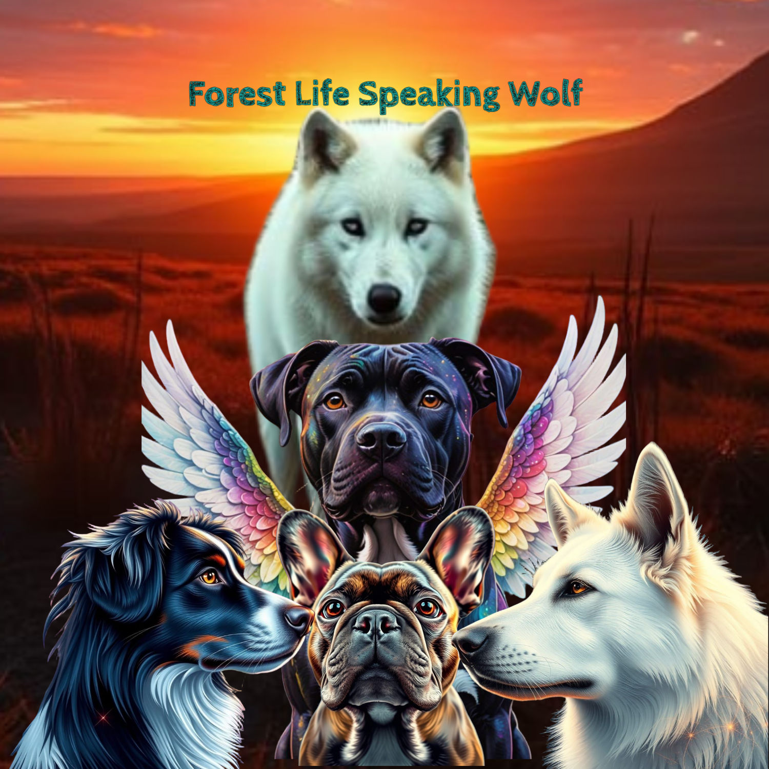 Forest Life Speaking Wolf