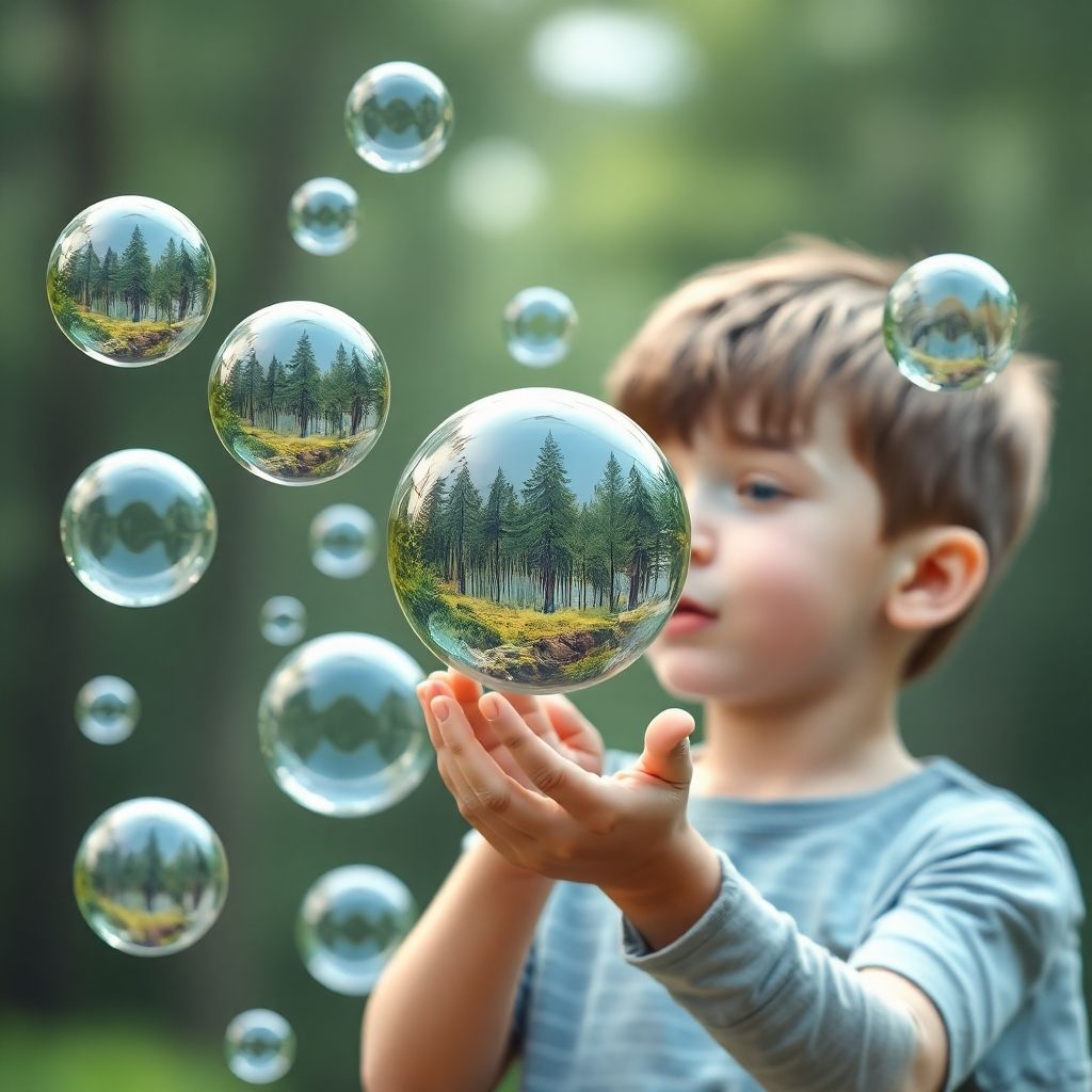 Tiny worlds — a forest preserved in fragile clarity