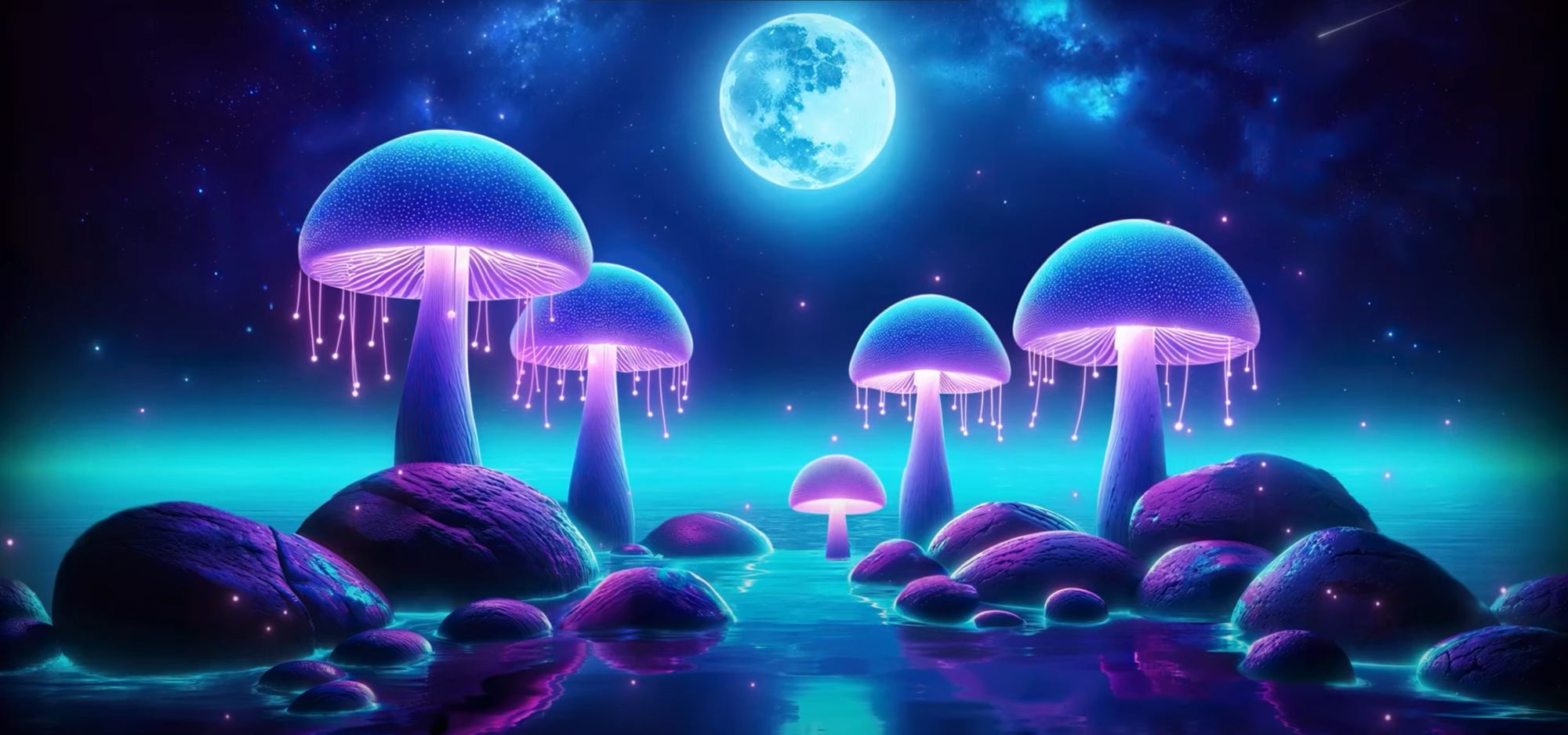 create magical forest in the same style as image