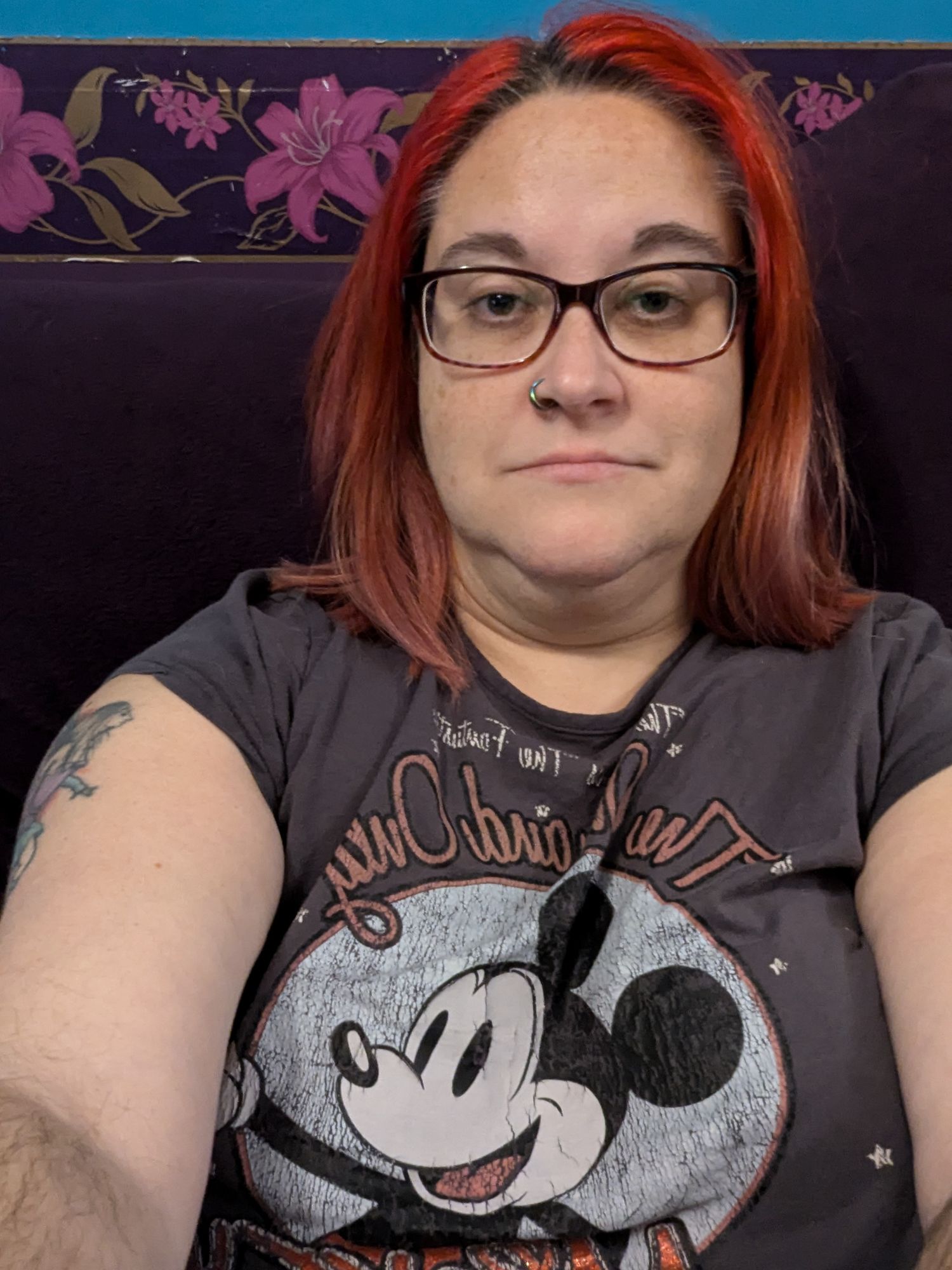 Imagine me as a Fortnite character with red hair with a lama