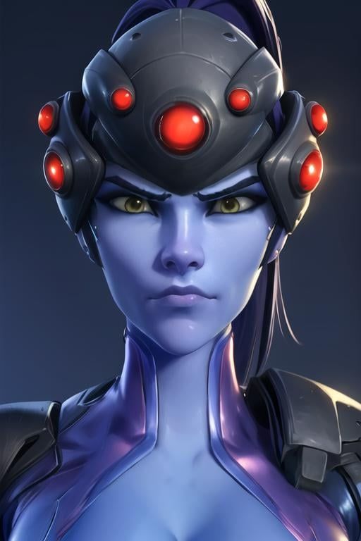 Widowmaker from Overwatch 2 in Dark Fantasy realism 