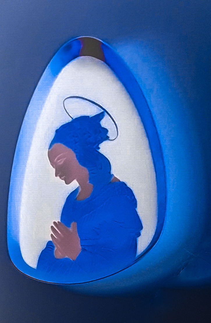 Holy Virgin Mary. Ukiyo-e