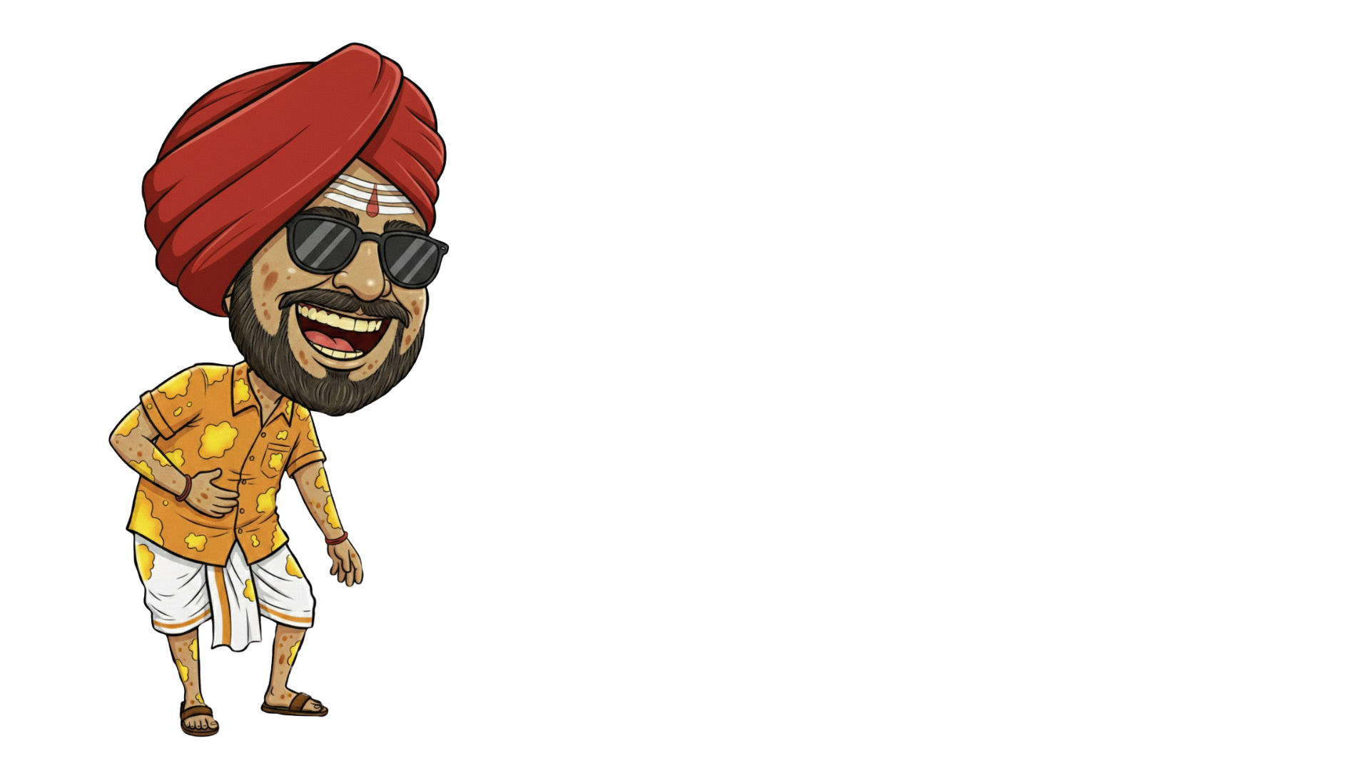 a white background thumbnail of this man, with very catchy texts saying, "Stay Away From This Guy"

text can be behind this man, make him do...