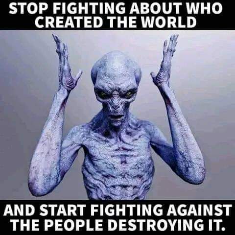 Turn the alien into a red white and black Maori Warrior