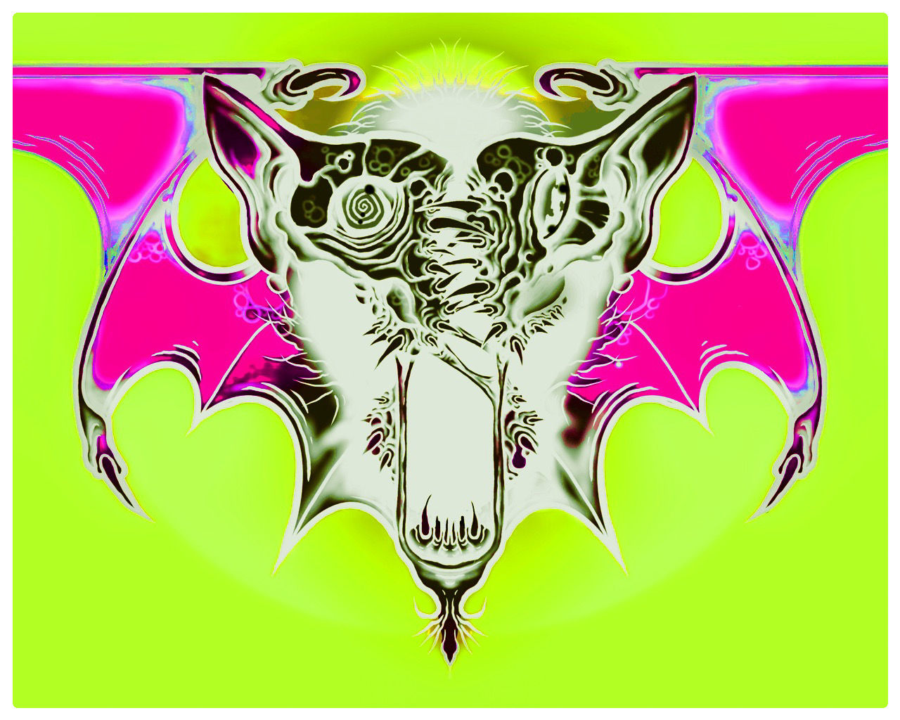 Colorful eldritch evil ghostface with cordyceps Salvador Dali horror 8k resolution