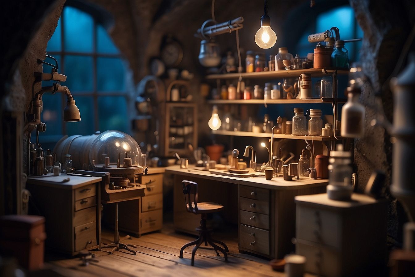 Mad Scientist Lab - Miniature Roombox