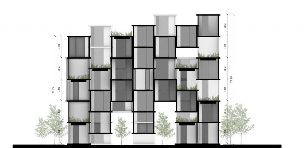realistic render with pixels and cubes