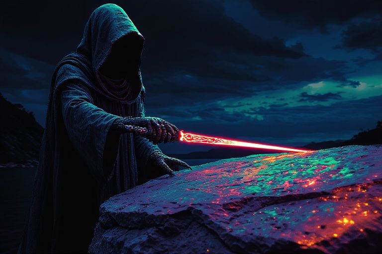 ccolor photo negatives, inverted color, inverted shading, glowing ultraviolet, polarized lighting stereo depth. prismatic rainbow defraction...