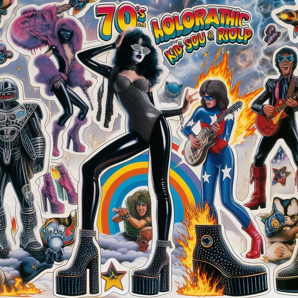 counterfit 70s merch from taiwan pirated media kiss, star wars, science fiction, target audience 1979 12 year old