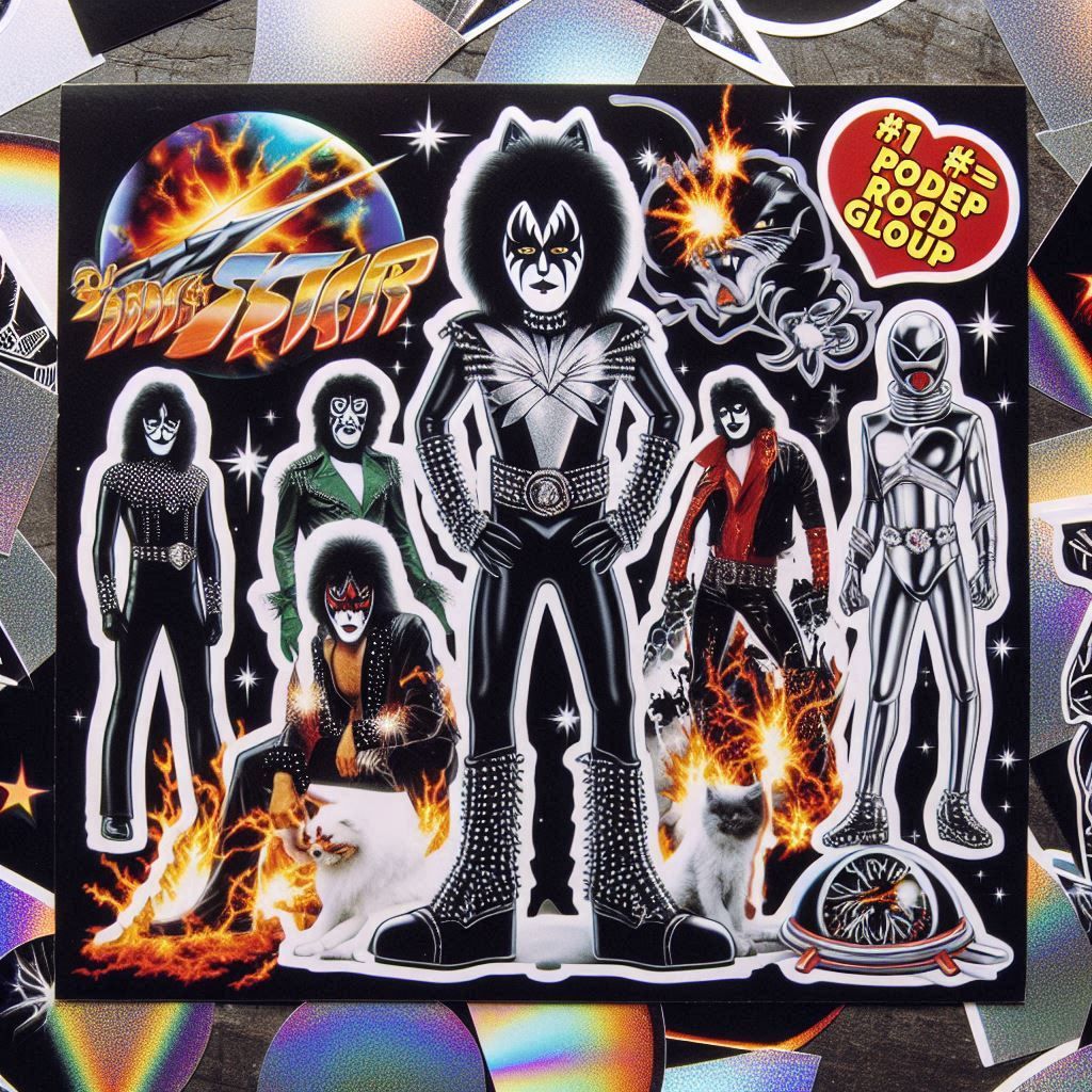 counterfit 70s merch from taiwan pirated media kiss, star wars, science fiction, target audience 1979 12 year old