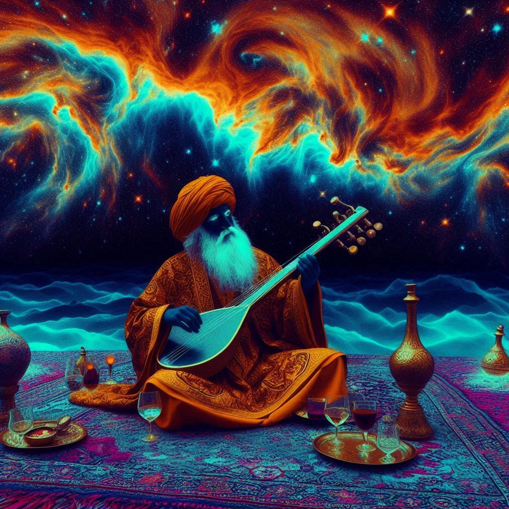 groovy cosmic guitarist - Start Image 2