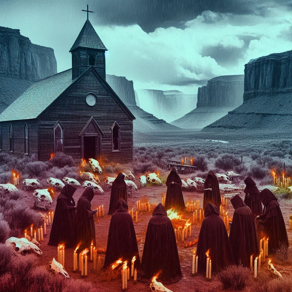 como brujas en misas negras