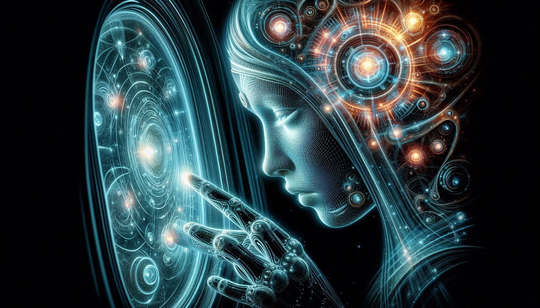 x-ray illusion, inverted highlights and shadows, transparency, distorted image barrel lens. hooded ambigously angelic or interdimentional, s...