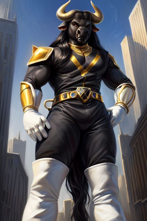 Giant Gold Buffalo Ranger