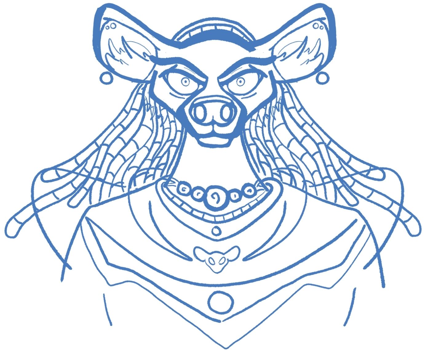 Yellow Hyena Ranger [Sketch Evolution]