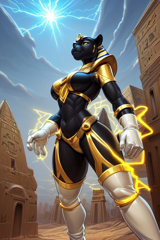 (Mark Brooks and Dan Mumford, comic book art, perfect, smooth: 1.65). (dramatic low angle shot: 1.7) of a (female anthro black panther: 2.15...