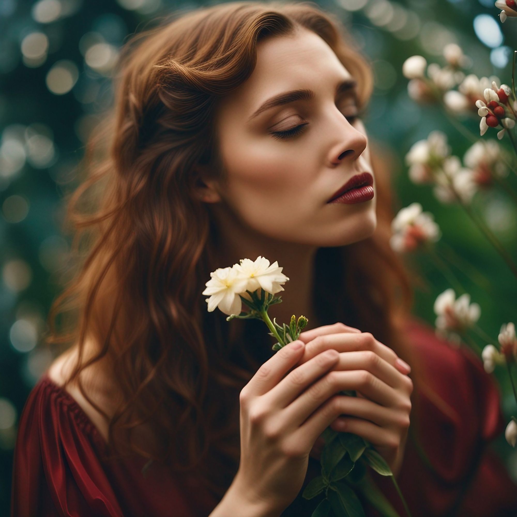 Listening to her soul..