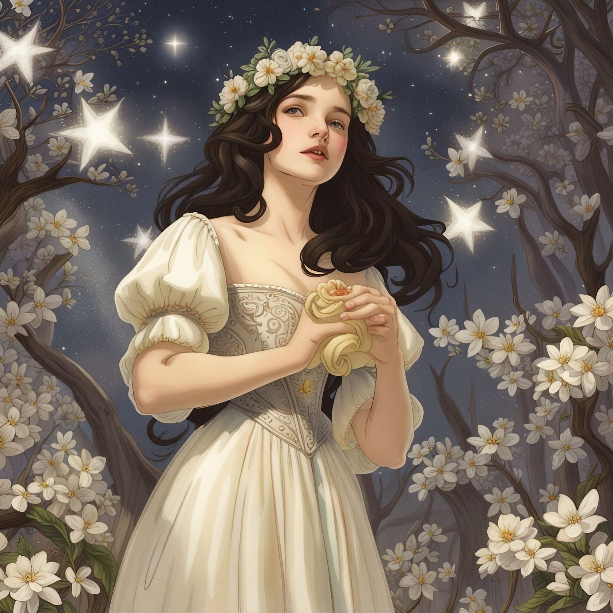 But the young queen is a thousand times fairer than you.