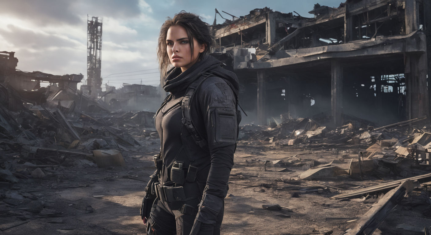 With anger in her eyes..