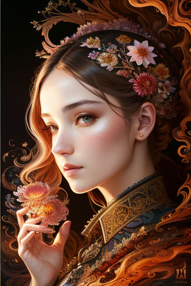 I've got flowers in my hair I get down to beat poetry  