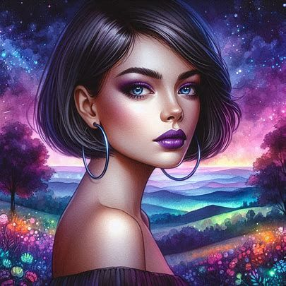 <lora:Watercolor Moods:1.0> <lora:AmongTheDark:1.0> <lora:Fae:1.0> <lora:Water-Digi Ink v2:1.0> Beautiful fairy with a (gold tiara) sits (fa...