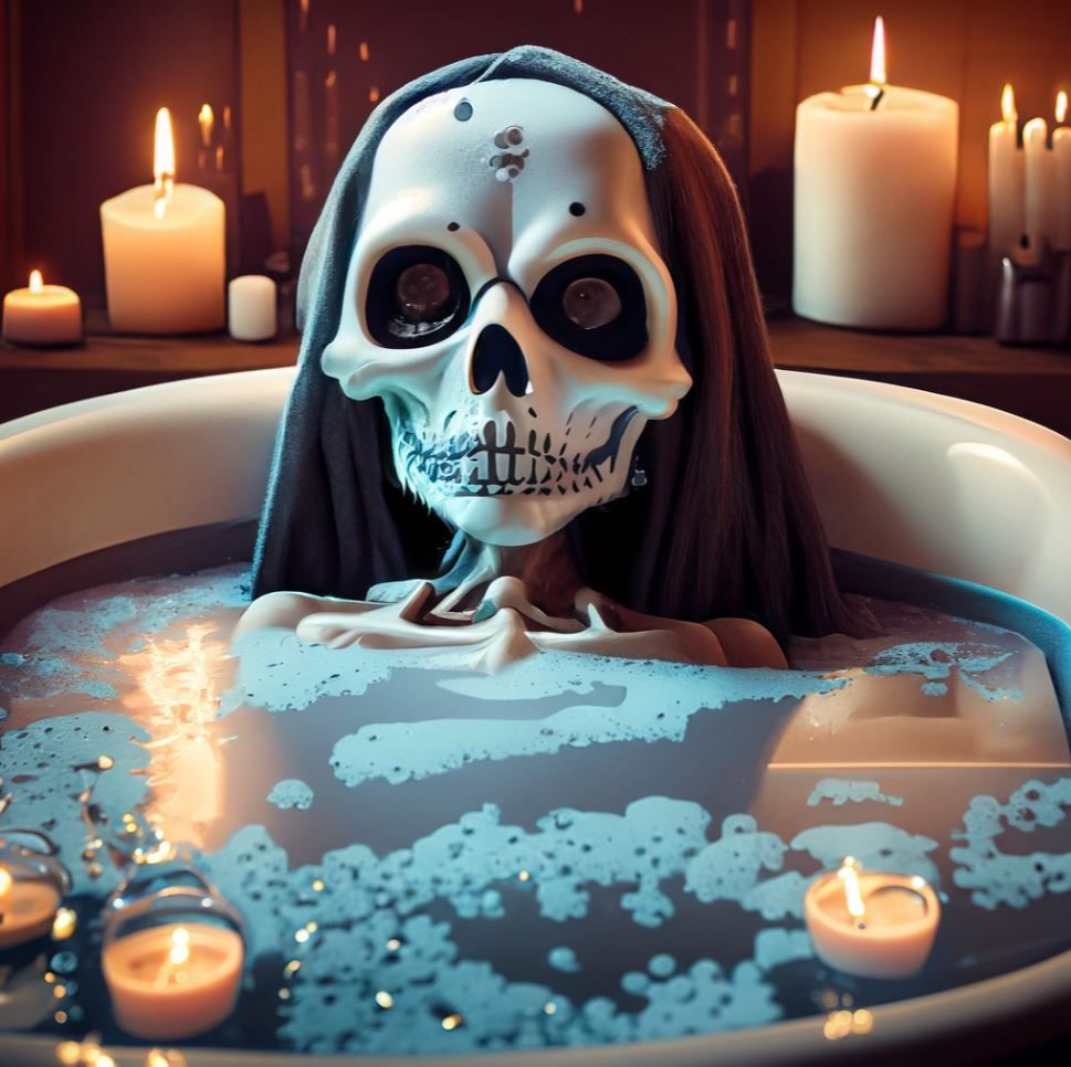 Wellness for the Grim reaper AI Generated Artwork NightCafe Creator