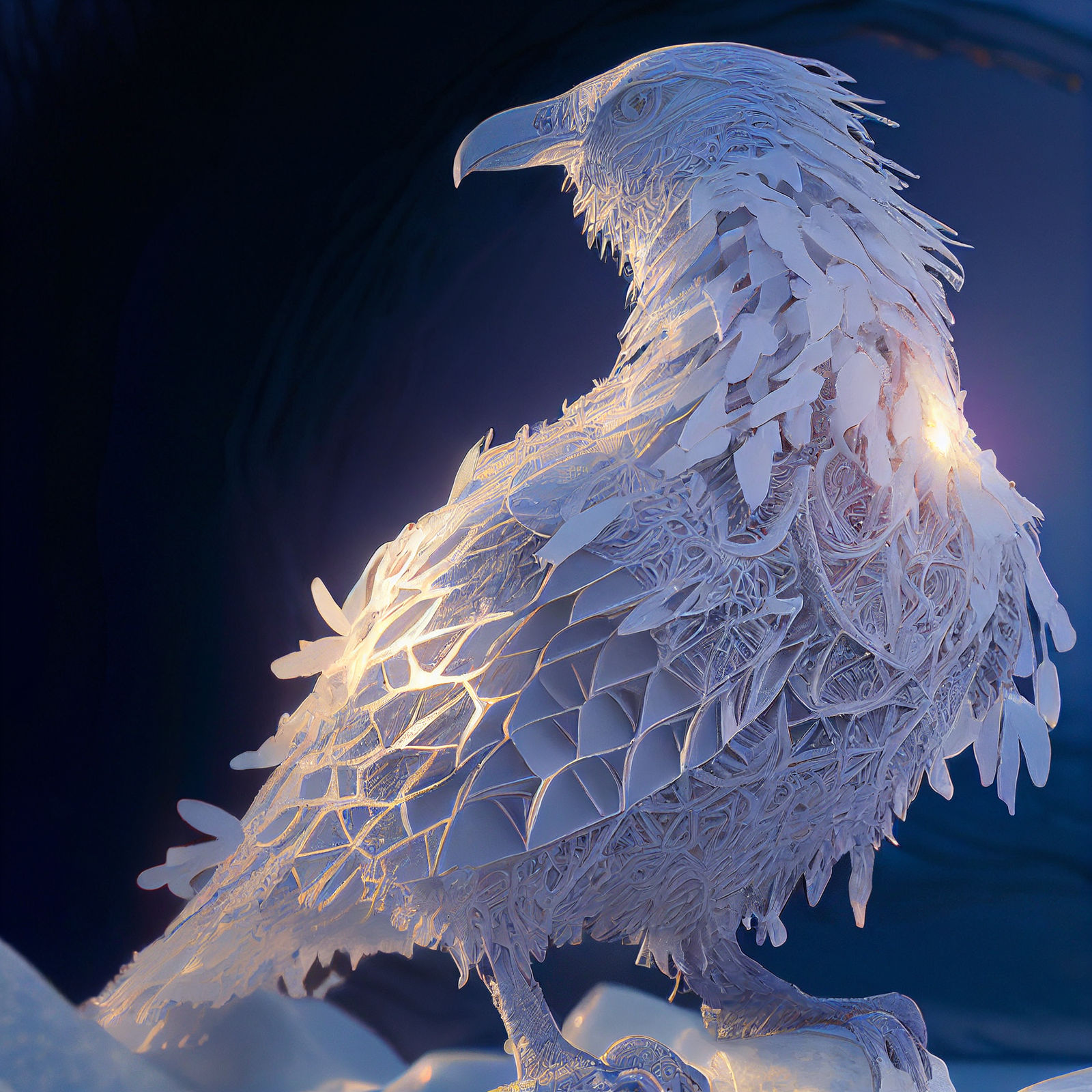 Snow Raven