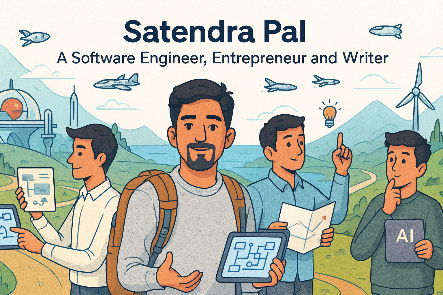 analyse my uploaded image. It represents my personality takend from my actual image with backback.
A software engineer, entrepreneur, and a ...