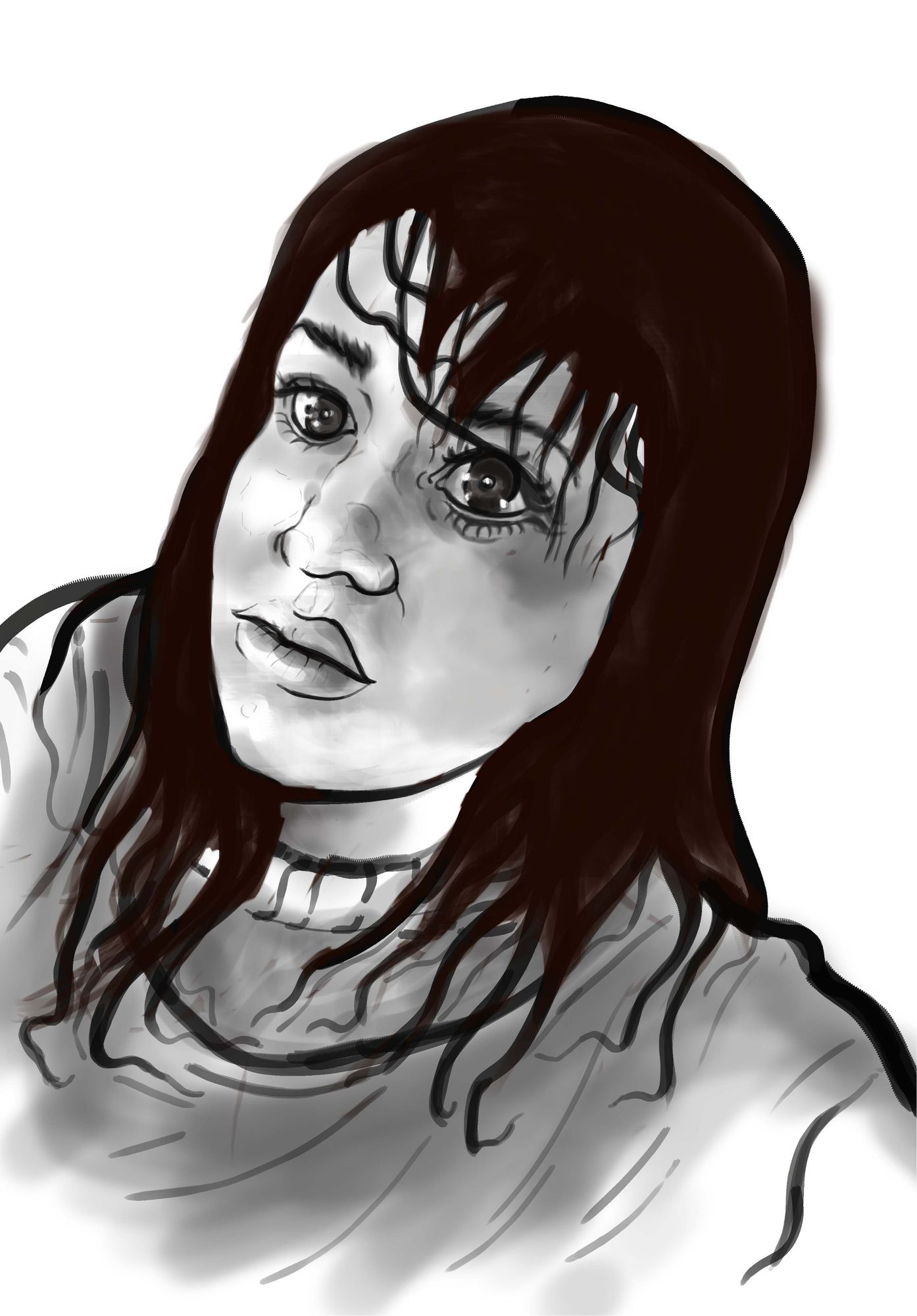 chica espigada y de gesto impasible (pin up años 40) art deco Canaletto warm colors matte painting digital art motion blur finalRender golde...