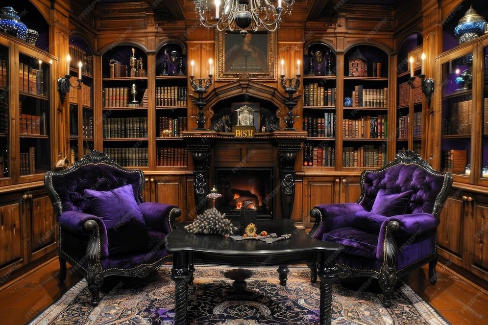 Camera moves slowly into the room while panning left 