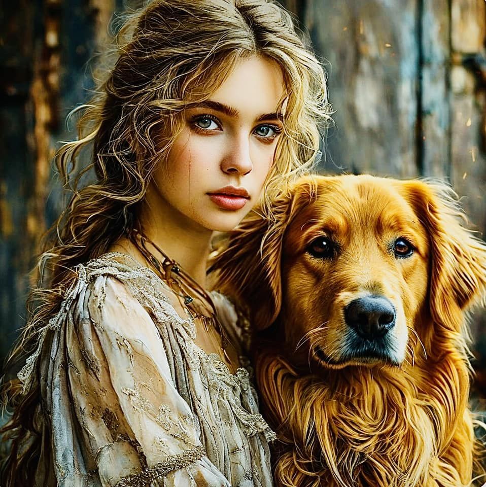 A Norse shieldmaiden with her guardian bear. Luis Royo