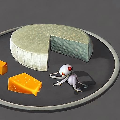 still life with cheese and aliens