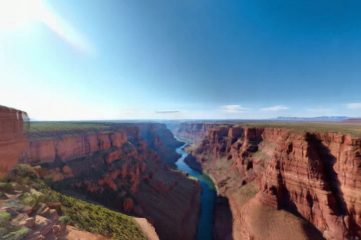 The scene is a breathtaking natural landscape, captured in a realistic style, evoking a sense of ancient grandeur and se...