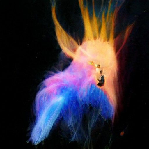 <lora:Strokes of Serenity:1.0> Baleful beaky blushing blue blackbird