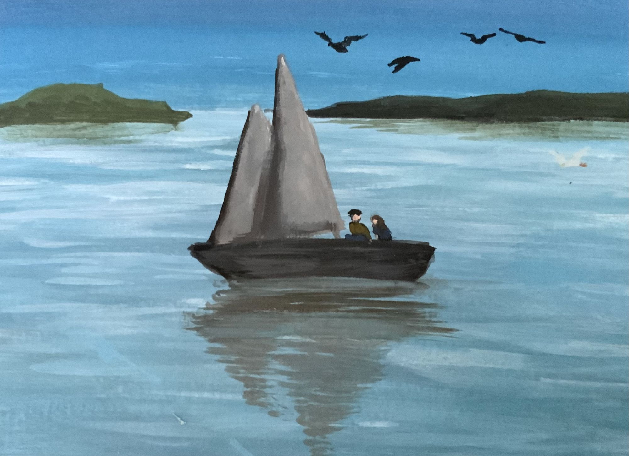 Sailboat on the water