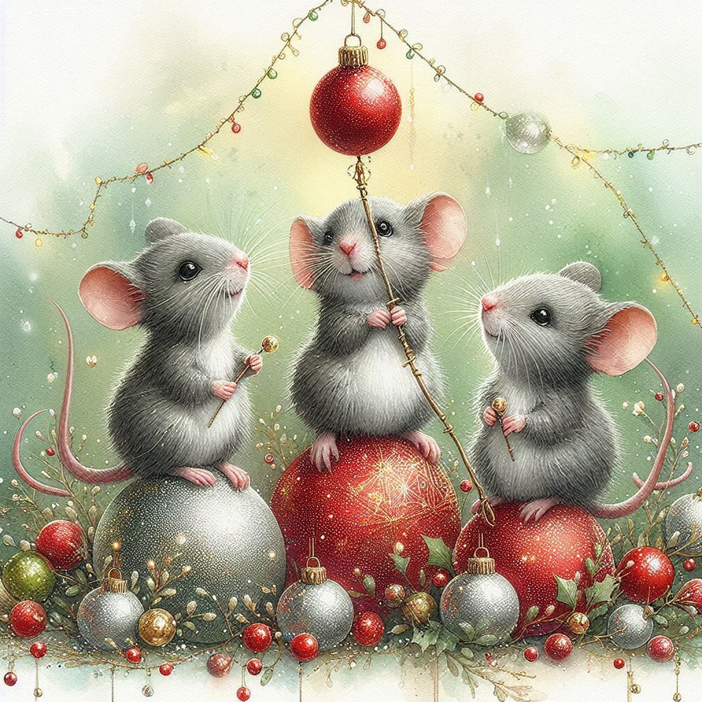 three mice