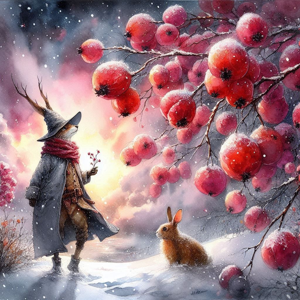 magical red big berries