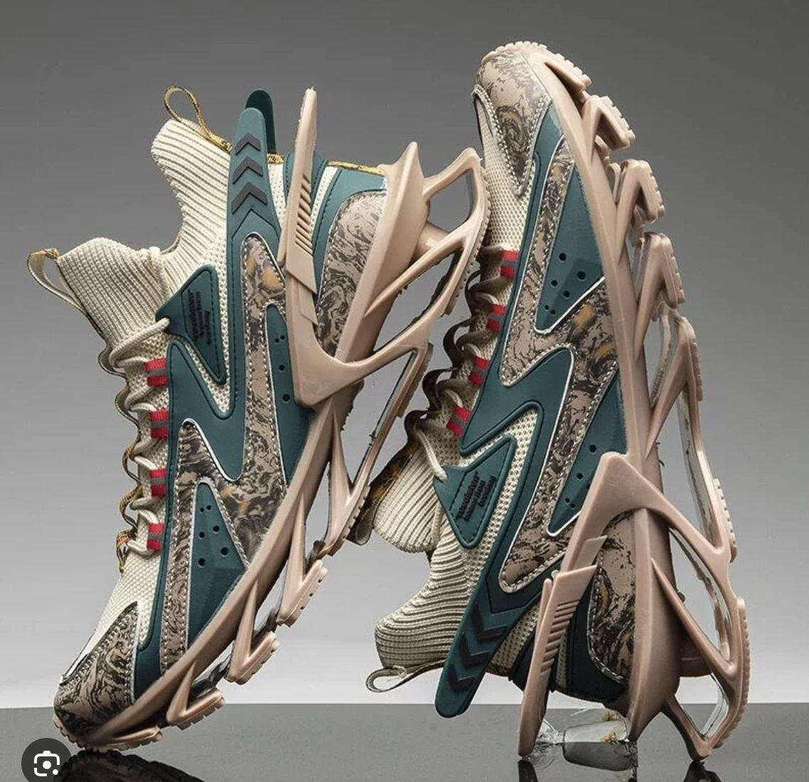 Ultra premium sneaker, product shoot, close shot, background lighting