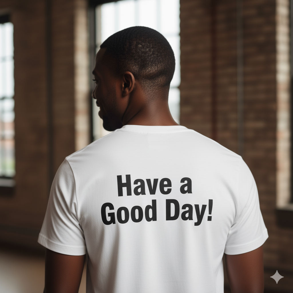 Create image:: Style: Cinematic Photorealism

Format: 3:4 Portrait

Resolution: 8K High Definition

Subject: A black man with a genuine, hap...