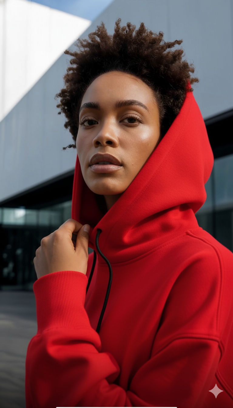 A captivating and artistic portrait of a Black woman, rendered in a sophisticated, hyperrealistic style with an overlay of intricate mathema...