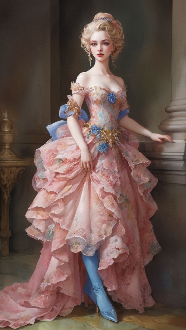 create a 1/7 scale commercialized figure of the character in the illustration， in a realistic style and environment. Place the figure on a c...