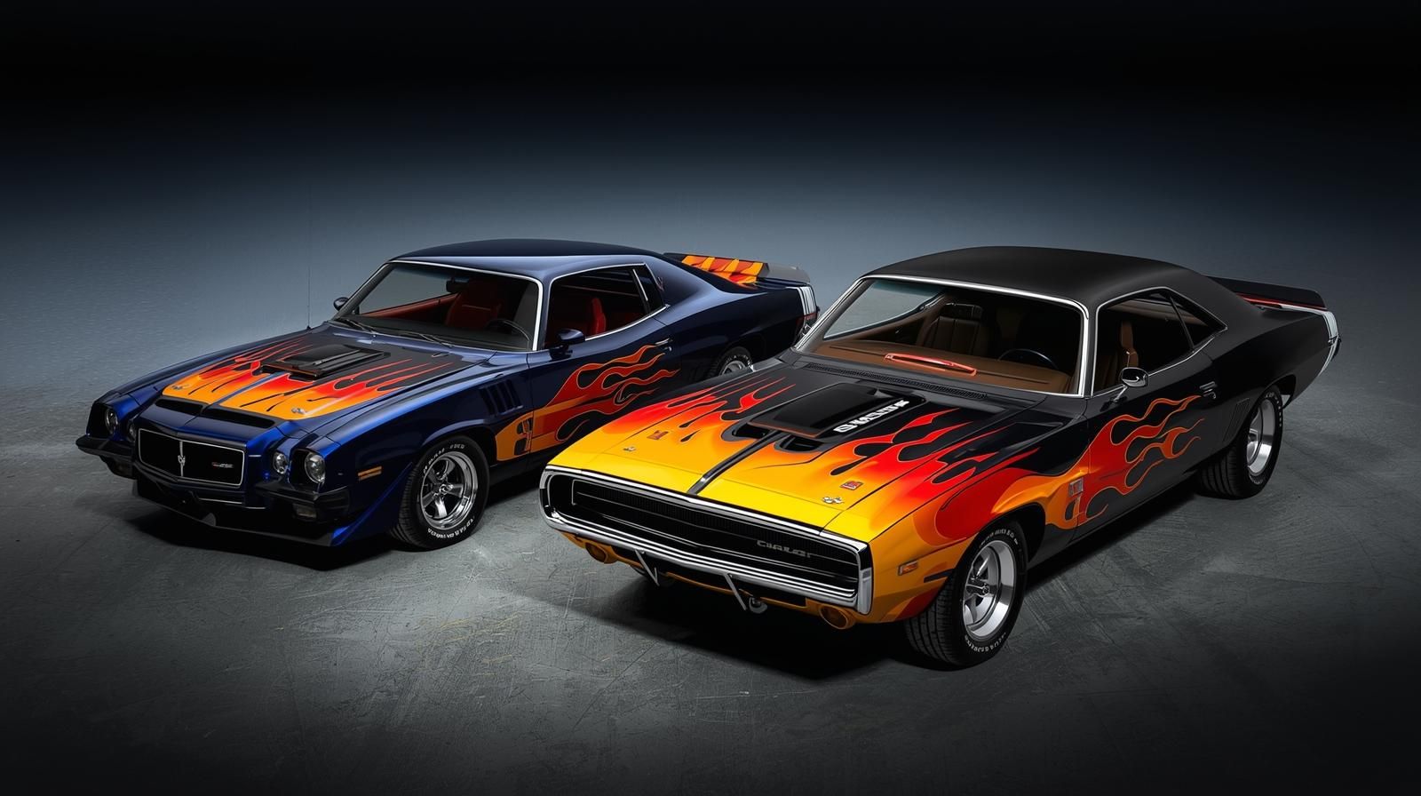 a car drifting around another car