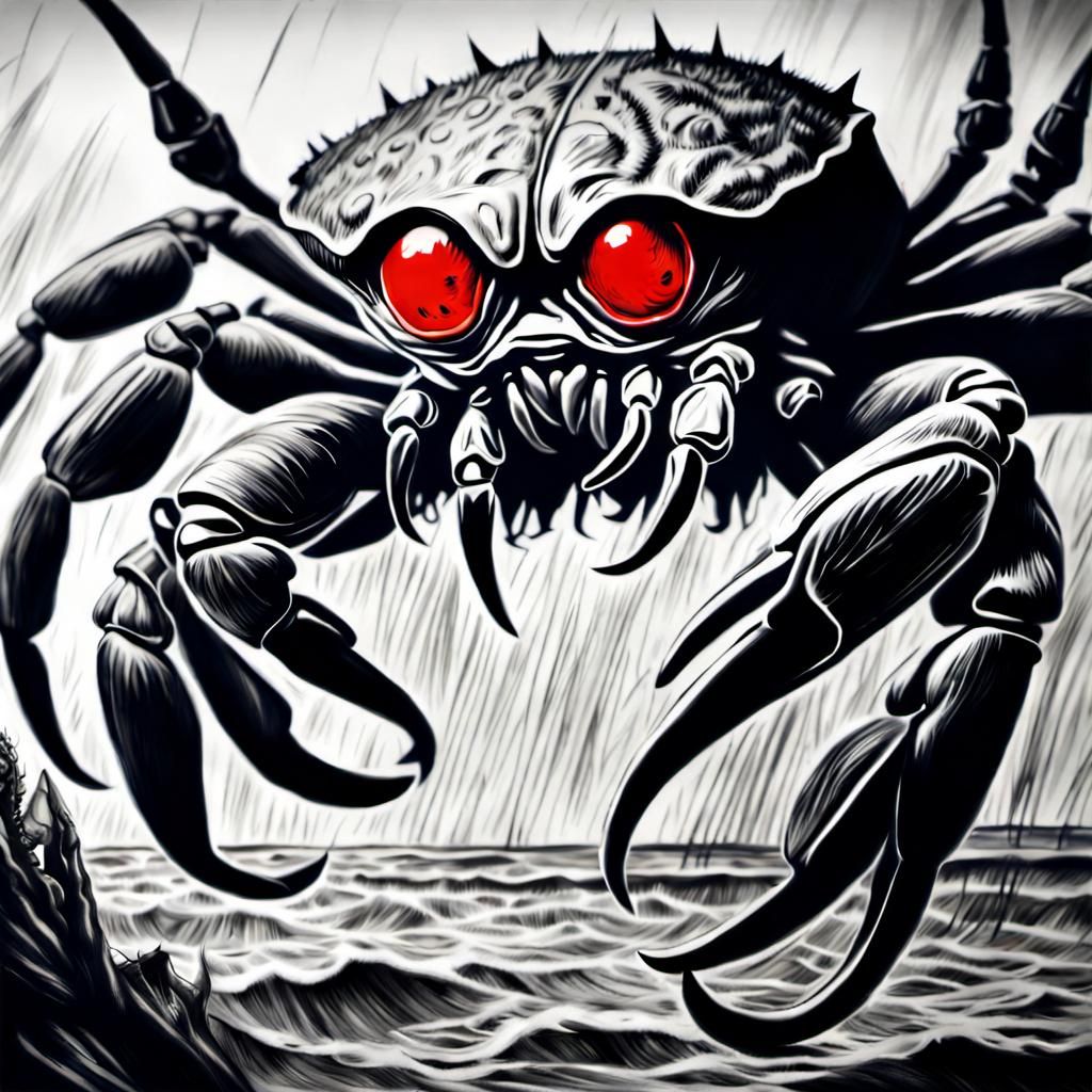 robot crab, movie poster, 4k