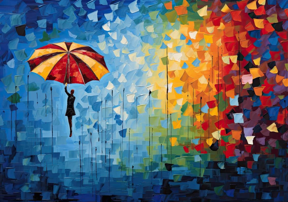 théâtre,  scène de théâtre, hyper réaliste, superpositions, incrustations, fond bleu et jaune Ben Bocquelet yellow and purple yellow and blu...