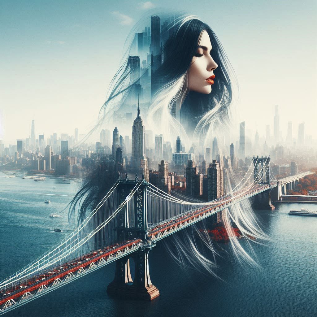 Drone view of a fantasy harbour full of boats. Beautiful landscape, sunset. Gustave Doré color graded moonscape