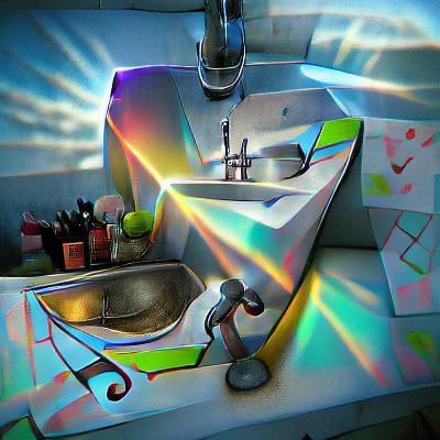 The sink is singing a song for my sister!!