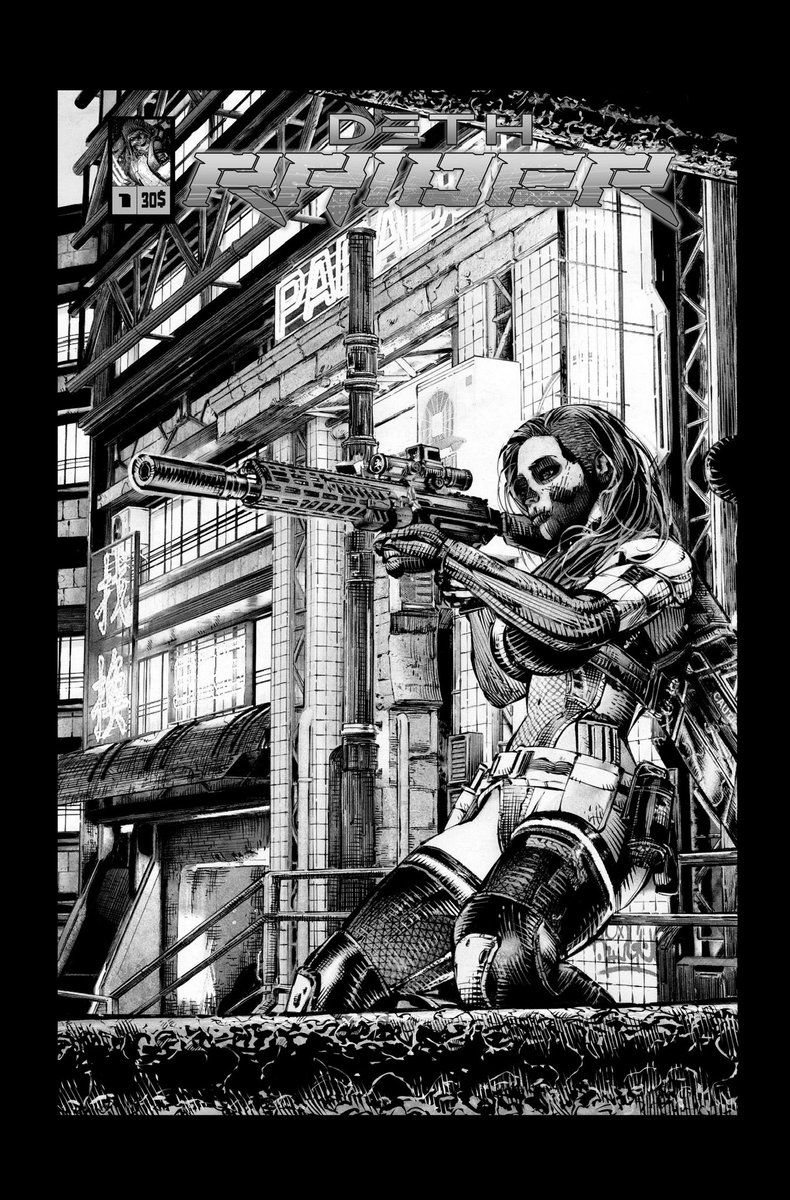 Imagine a sprawling, dynamic landscape at dusk, blending a gritty urban skyline with a mystical forested horizon, crafted in the intricate s...