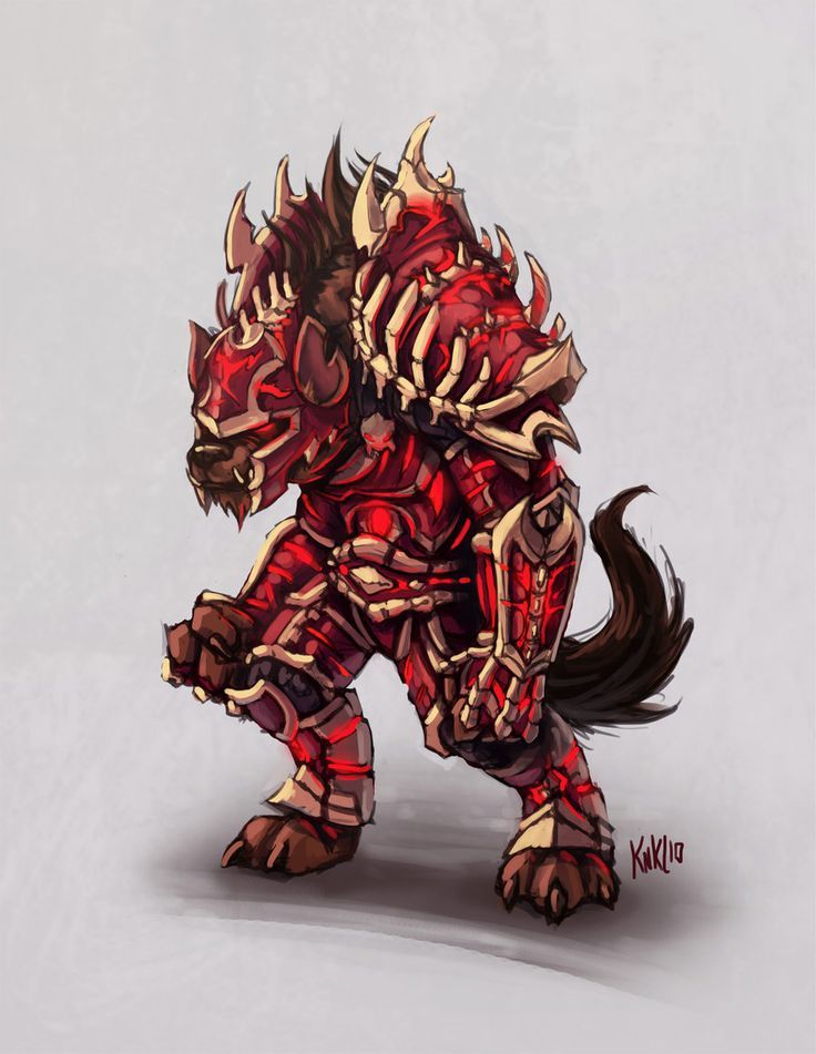gnoll 2d game sprite character